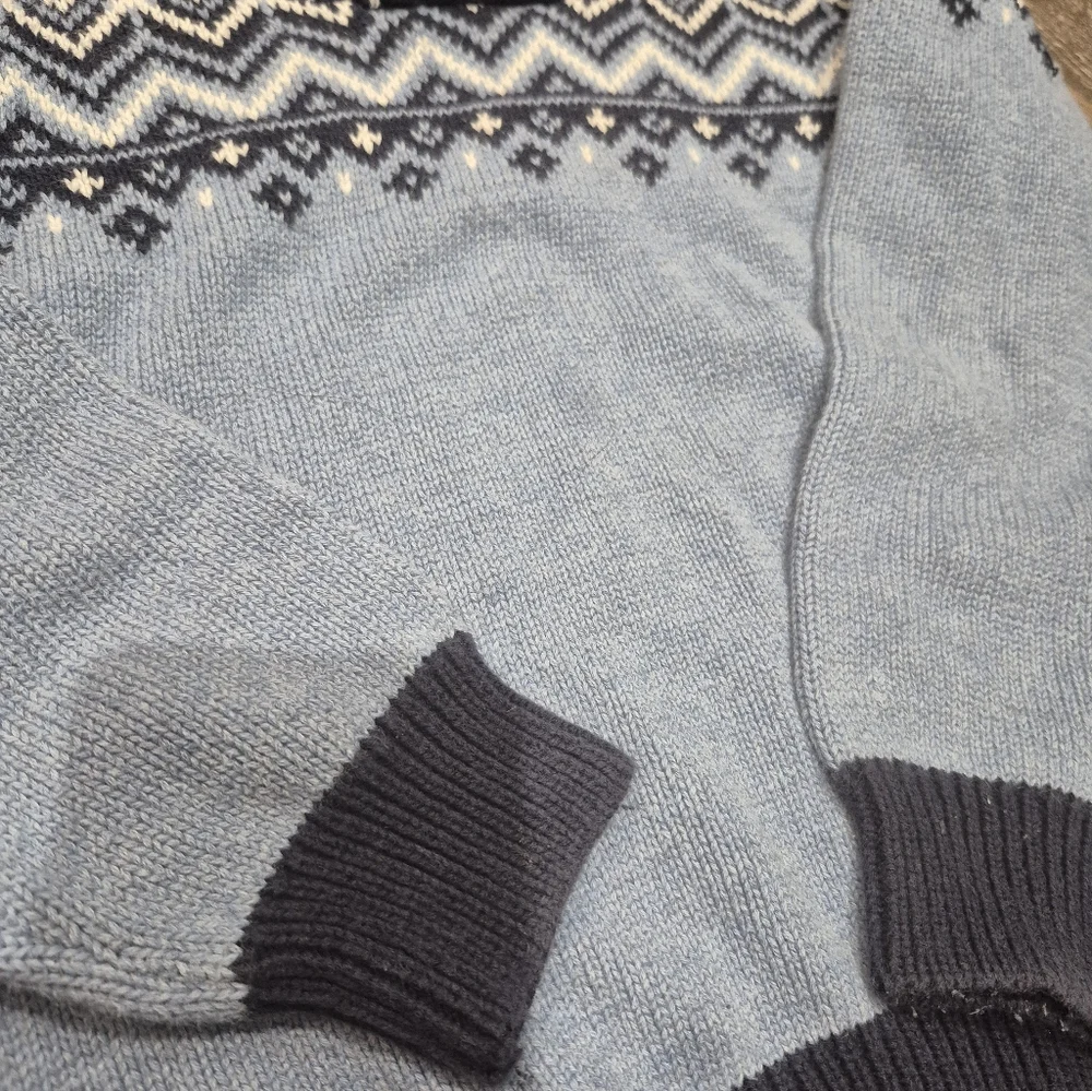 Gymboree Blue and White Crewneck Sweater